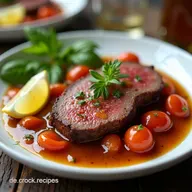 Zartes Rindfleisch in BalsamicoZwiebelSauce Schmorbraten Der perfekte Sonntagsbraten