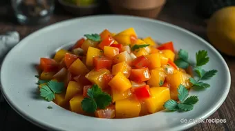 Fruchtige Salsa Mango: Einfache, Erfrischende Begleitung für Tacos! recipe card