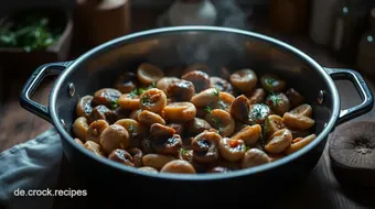Herzhafte Pilzpfanne mit Kräutern und Knoblauch - Ein Familienliebling recipe card