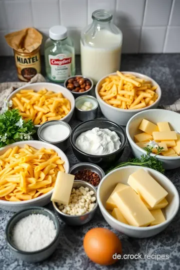 Cremige Käse Sauce Nudeln – Schnelle Pasta mit einem Hauch von Genuss ingredients