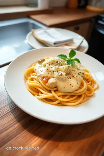 Cremiges Hähnchen Alfredo über Pasta steps