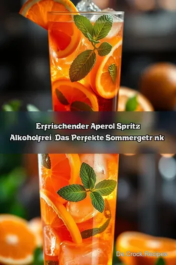 Erfrischender Aperol Spritz alkoholfrei: Das perfekte Sommergetränk!