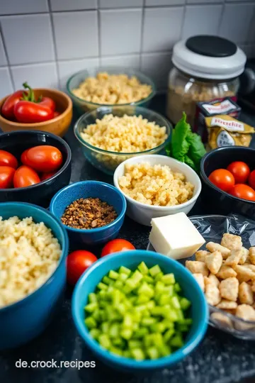Erfrischender Couscous-Salat mit Gemüse und Zitronen-Vinaigrette ingredients