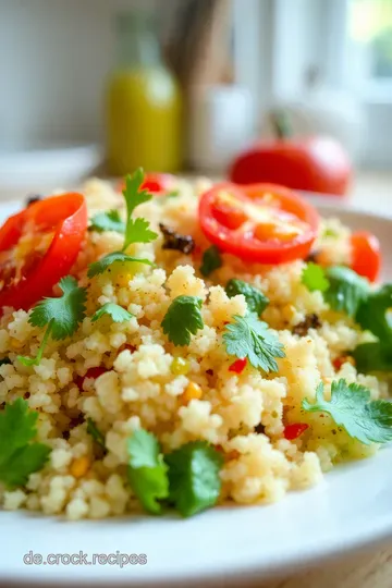 Erfrischender Couscous-Salat mit Gemüse und Zitronen-Vinaigrette steps