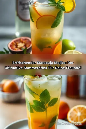 Erfrischender Maracuja Mojito: Der ultimative Sommerdrink für deine Freunde!
