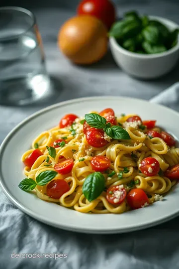 Erfrischender Nudelsalat mit Pesto presentation