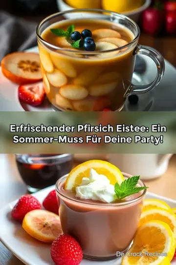 Erfrischender Pfirsich Eistee: Ein Sommer-Muss für deine Party!
