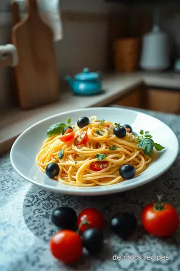 Erfrischender Spaghettisalat mit buntem Gemüse und würzigen Kräutern steps