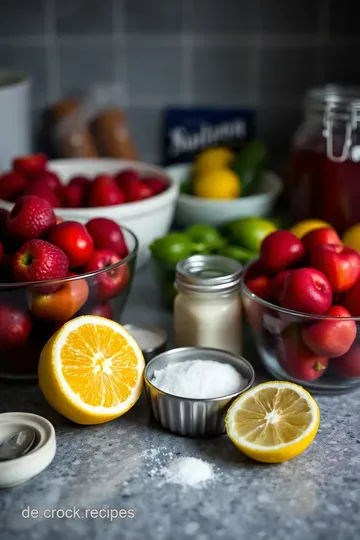 Frische Erdbeermarmelade – Sommerlicher Genuss aus dem Glas! ingredients