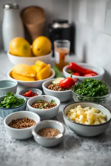 Fruchtige Mango-Salsa mit einem Hauch Limette ingredients