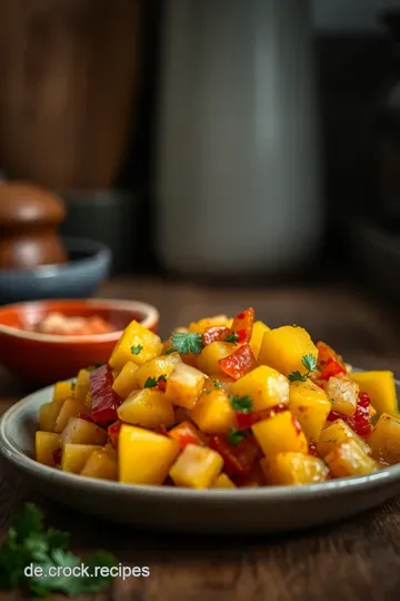 Fruchtige Mango-Salsa mit einem Hauch Limette presentation