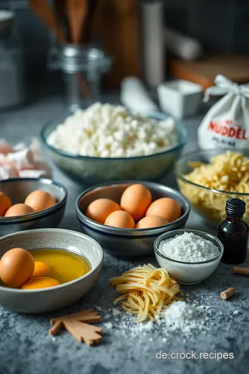 Hausgemachter Nudelteig nach traditioneller Art ingredients
