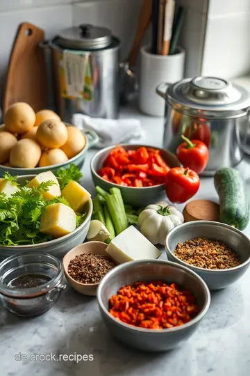 Herzhaftes Gemüseeintopf – Ein Gemüsetraum aus Omas Küche ingredients