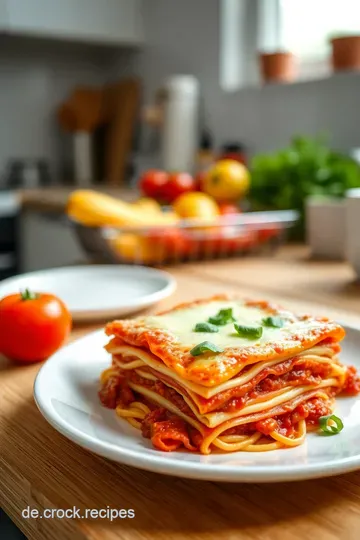Klassische Italienische Lasagne mit Bolognese und Bechamel steps
