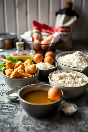 Knusprige chicken nuggets für Groß und Klein ingredients