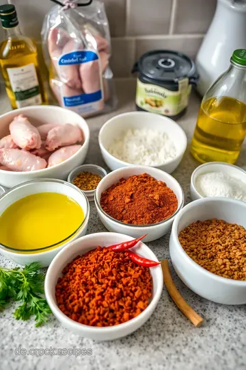 Knusprige Chicken Wings im Airfryer ingredients