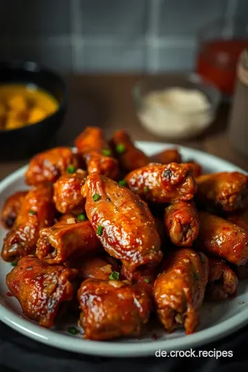 Knusprige Chicken Wings im Airfryer presentation