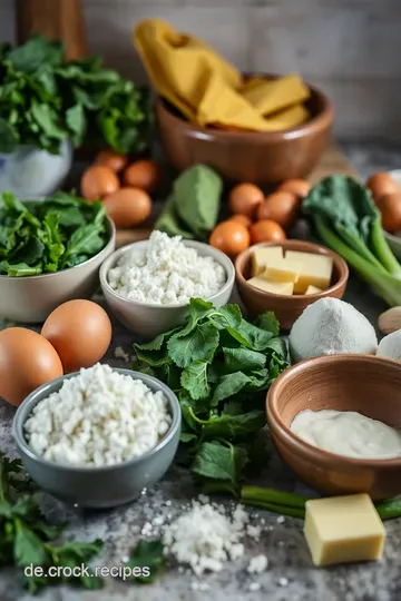 Köstliche Spinatknödel mit Butter-Salbei-Sauce ingredients