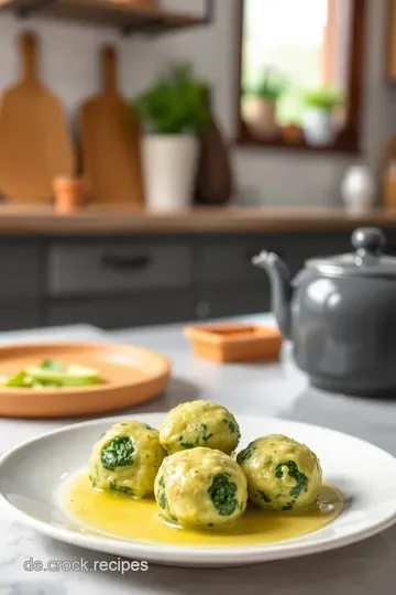 Köstliche Spinatknödel mit Butter-Salbei-Sauce steps