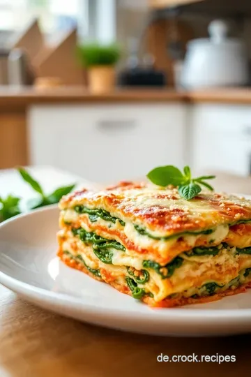 Köstliche Spinatlasagne mit Ricotta und Mozzarella steps