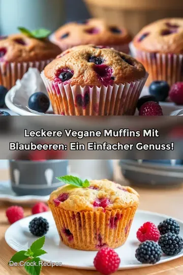 Leckere vegane Muffins mit Blaubeeren: Ein einfacher Genuss!