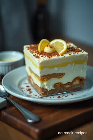 Limoncello-Tiramisu: Ein fruchtiger italienischer Genuss presentation
