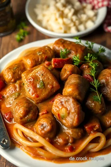 Rinderrouladen mit Senf und Gurke presentation