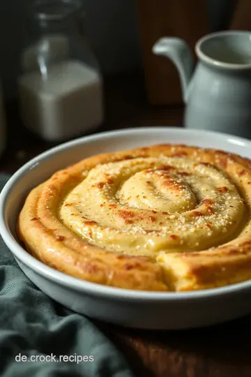 Sahniger Grießbrei mit Zimt und Zucker presentation