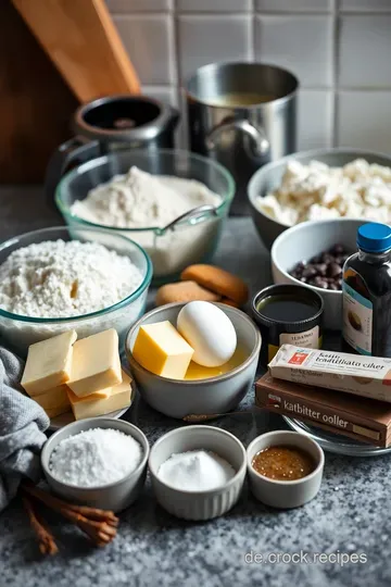 Schwarz-Weiß Gebäck – Der perfekte Genuss aus der Bäckerei ingredients