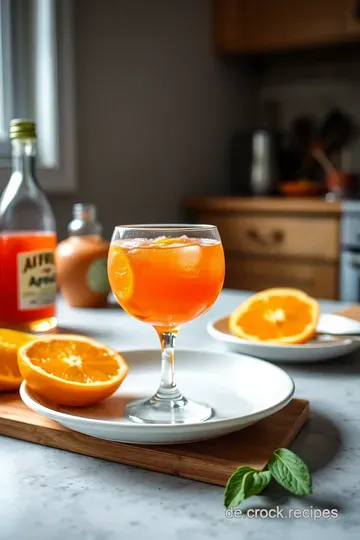 Spritzig und Fruchtig: Aperol Spritz alkoholfrei steps