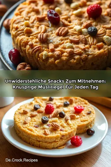 Unwiderstehliche Snacks zum Mitnehmen: Knusprige Müsliriegel für jeden Tag
