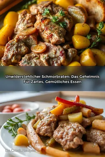 Unwiderstehlicher Schmorbraten: Das Geheimnis für zartes gemütliches Essen