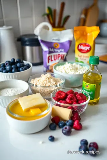 Vegane Blaubeer-Muffins – Fruchtiger Genuss für jede Gelegenheit ingredients