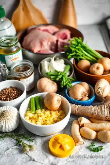 Zart geschmorter Schmorbraten mit Wurzelgemüse und Rotwein ingredients