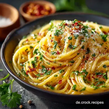 Spaghetti Aglio e Olio Rezept Die perfekte Emulsion in 25 Minuten