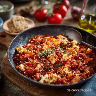 GemseHackPfanne mit Ajvar und Ebly Schnell, gesund und herzhaft in 45 Min. Rezeptkarte