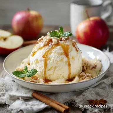 Apfel Birnen Schnee: Ein leichtes cremiges Herbst Dessert Rezept