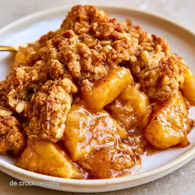 Apfel Crumble f&uuml;r 6 Portionen Rezeptkarte
