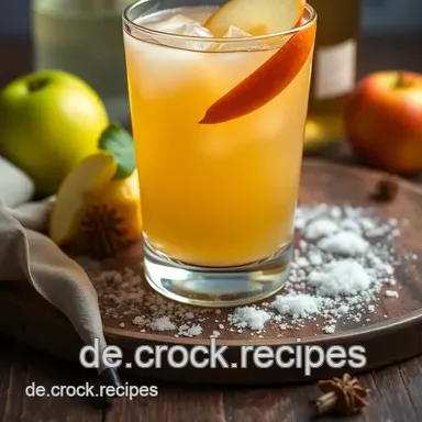 Apfel-Zimt-Spritz: Herbstlicher Aperitif - Goldener Genuss! Rezeptkarte
