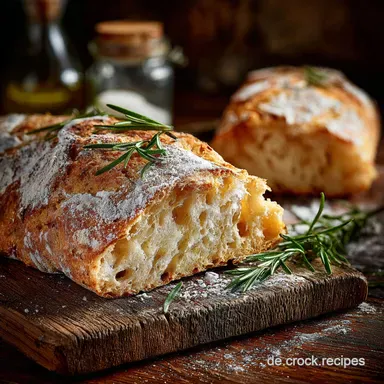 Das Geheimnis der luftigen Krume Authentische Ciabatta mit Biga Rezeptkarte