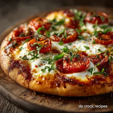 Authentische Pizza Margherita Das Geheimnis des luftigen 24h Teigs Rezeptkarte