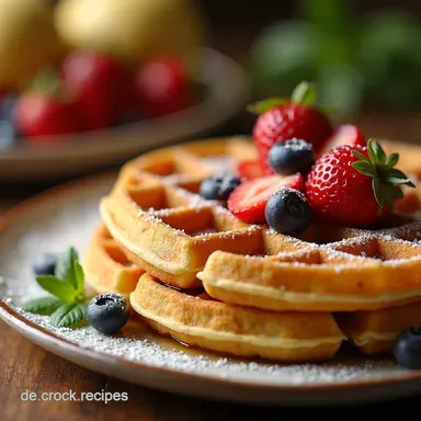 Waffeln Rezept Knusprige Belgische Waffeln wie von Oma Rezeptkarte