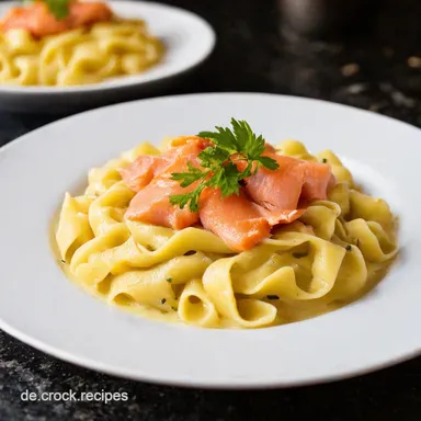 BlitzNudeln mit Lachs Mein liebstes 20MinutenRezept Rezeptkarte