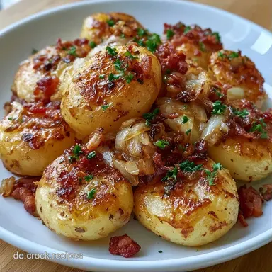 Bratkartoffeln Pfanne mit Speck Rezeptkarte