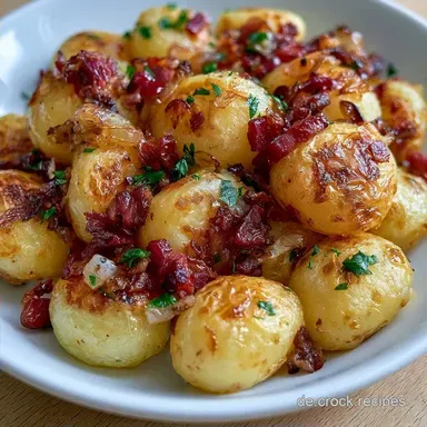 Bratkartoffeln Pfanne mit Speck