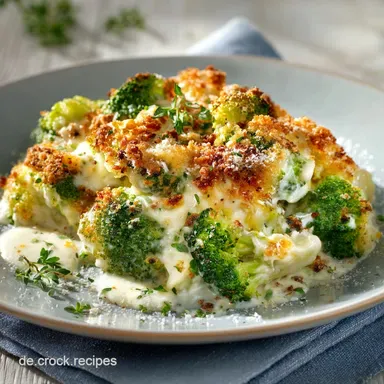 &Uuml;berbackener Brokkoli mit Frischk&auml;se und Hack Cremiger Auflauf in 45 Min Rezeptkarte