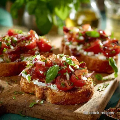 Bruschetta Salat: Authentisches Rezept f&uuml;r die Grillparty Rezeptkarte