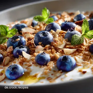 Budwig Quark Original Rezept: Das gesunde Power-M&uuml;sli mit Lein&ouml;l Rezeptkarte