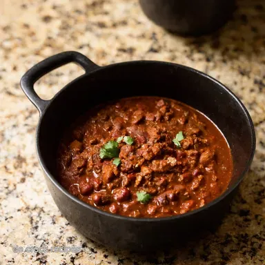 Chili con Carne Rezept schnell Omas One Pot Wunder Rezeptkarte