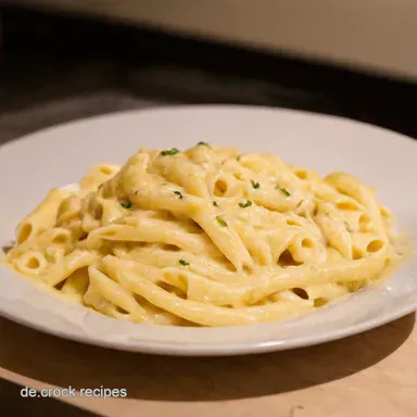 Cremige Alfredo So&szlig;e Mein einfaches Familienrezept Rezeptkarte